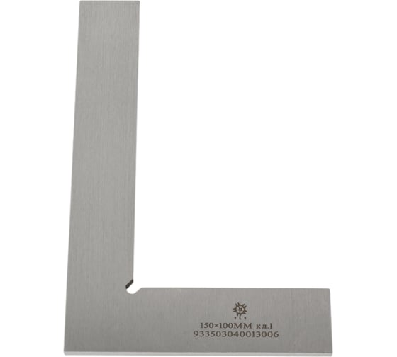 Изображение товара Угольник TLX УП 150x100 слесарный плоский кл.т.1 ZT07-T011 нерж. сталь 65898