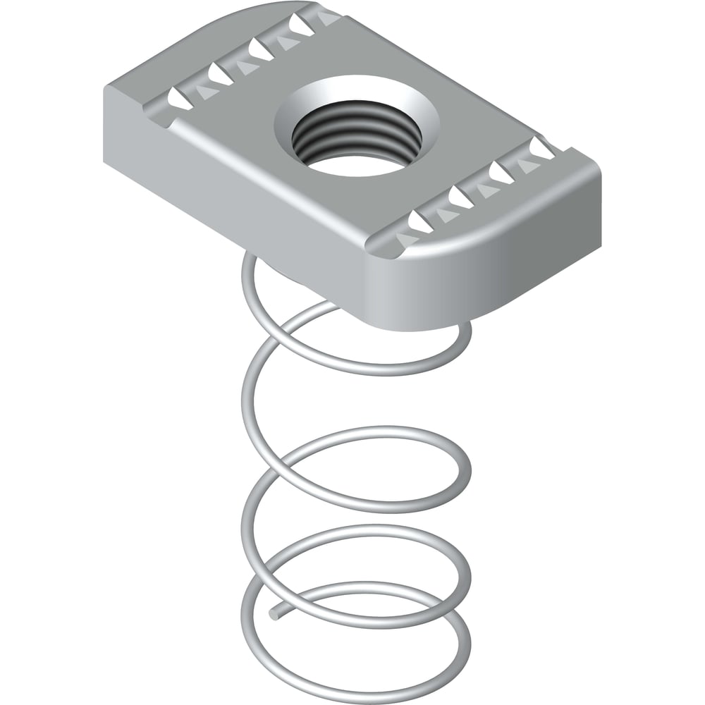 Изображение товара Гайки УМС М12 с длинной пружиной 10 шт - надежный крепеж для промышленного использования