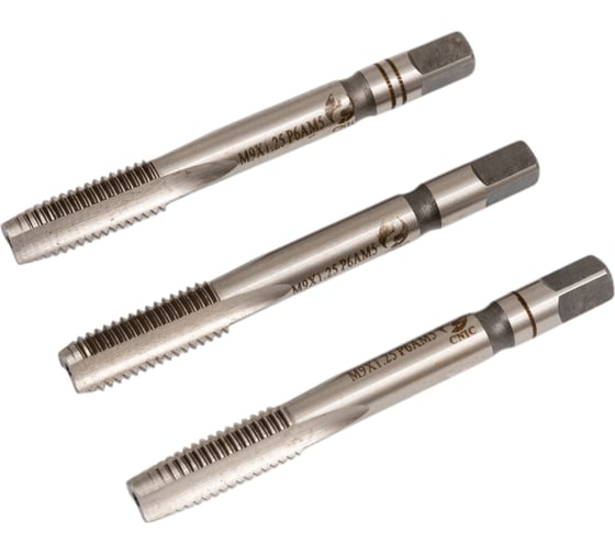 Изображение товара Метчик CNIC М 9,0 1,25 м/р.Р6АМ5 к-т из 3-х шт. 66047