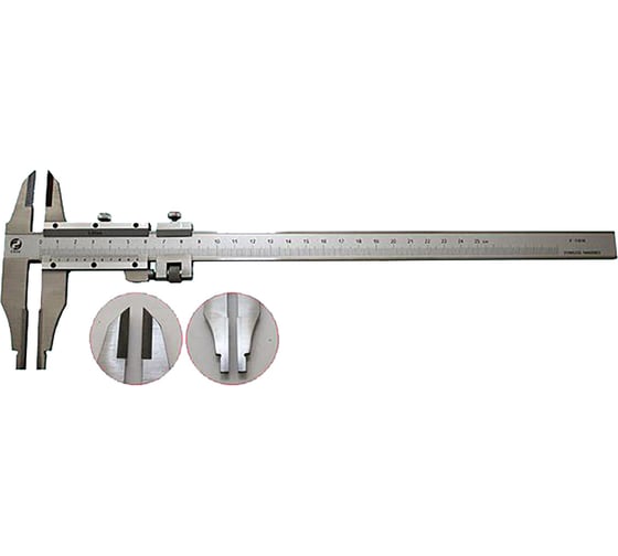 Изображение товара Штангенциркуль CNIC 0 - 250 ШЦТ-II 0,02 с твердосплавными губками Шан 149-130S нерж. сталь 64195