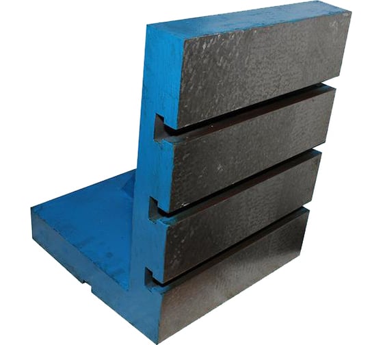 Изображение товара Плита TLX чугунная угловая 200x200 мм монтажная шаброванная кл. точн.1 с Т-образными паз. 65270