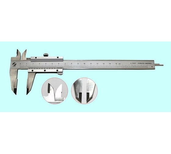 Изображение товара Штангенциркуль CNIC 0 - 300 ШЦТ-I 0,02 с тв.спл. губками , нерж. сталь, с глубин. 141-135S 64190