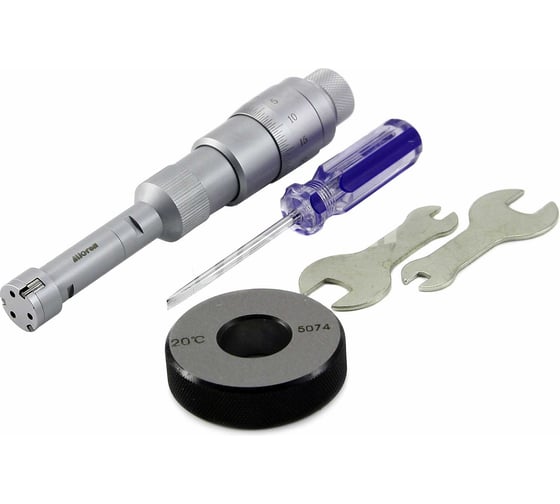 Изображение товара Нутромер микрометрический трехточечный Micron НМТ 11-14 0.005 с установочным кольцом, с калибровкой 160906