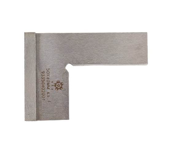 Изображение товара Угольник TLX УШ 50x40 поверочный слесарный с широким осн. кл.т.1 ZT07-117 67352