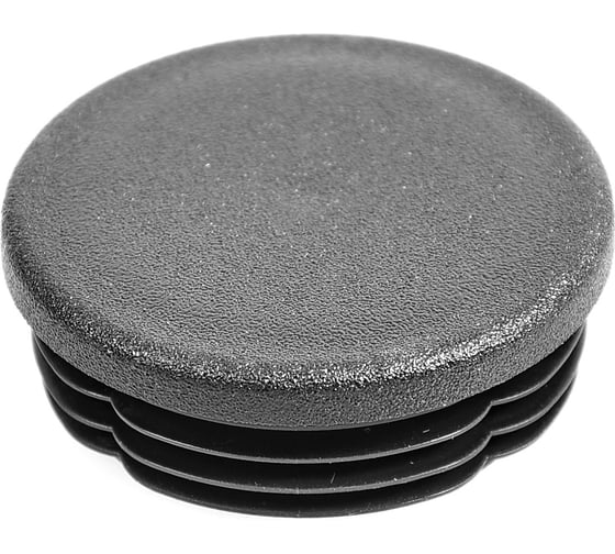 Изображение товара Заглушка пластиковая Миниворкс круглая Ø55 мм, с плоской шляпкой, серия ILT, стенка 3.0-5.0 мм, цвет черный –  (5 шт.) ILT55+3