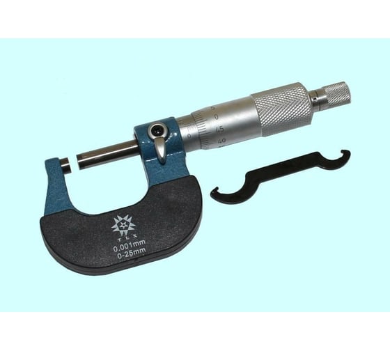 Изображение товара Микрометр TLX гладкий МК- 25 0- 25 мм 0,01 кл.т.1 тв.сплав 400-105 67381