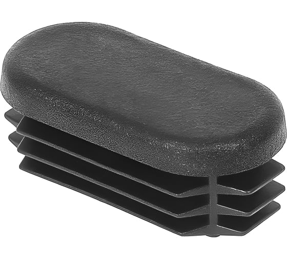 Изображение товара Заглушка пластиковая Миниворкс овальная 20х40, декоративная, стенка 0.5-2.5 мм, цвет белый –  (40 шт.) 20-40ОВБС