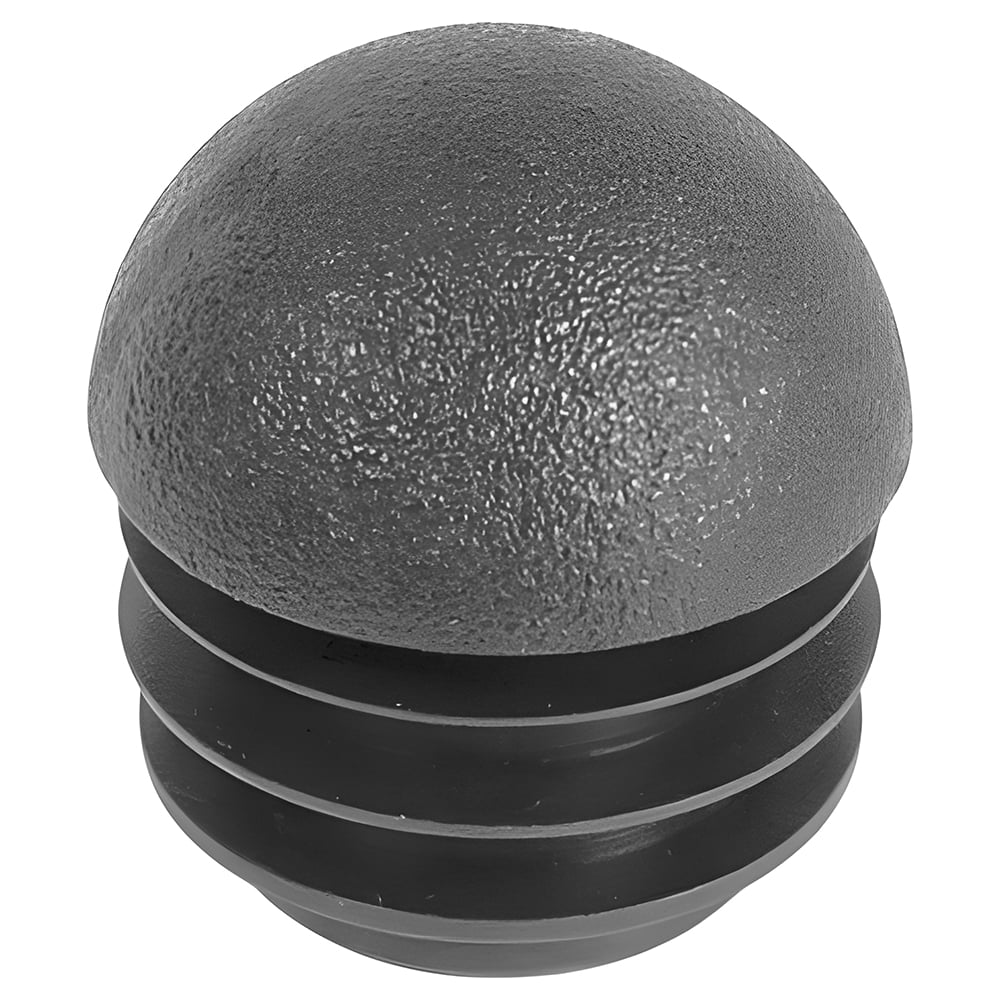 Изображение товара Заглушка пластиковая Миниворкс круглая Ø25 мм черная, 10 шт.