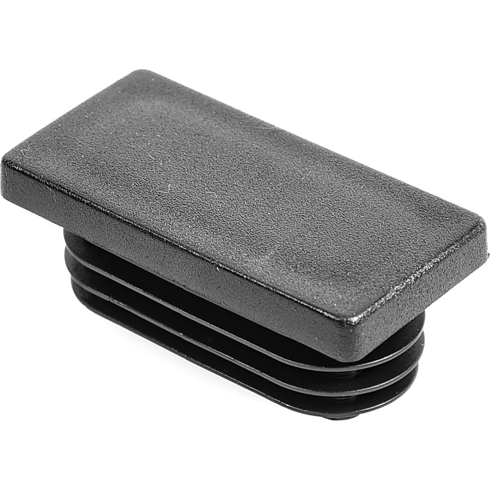 Изображение товара Заглушка пластиковая Миниворкс прямоугольная серия ILR 25х50 черная 10 шт