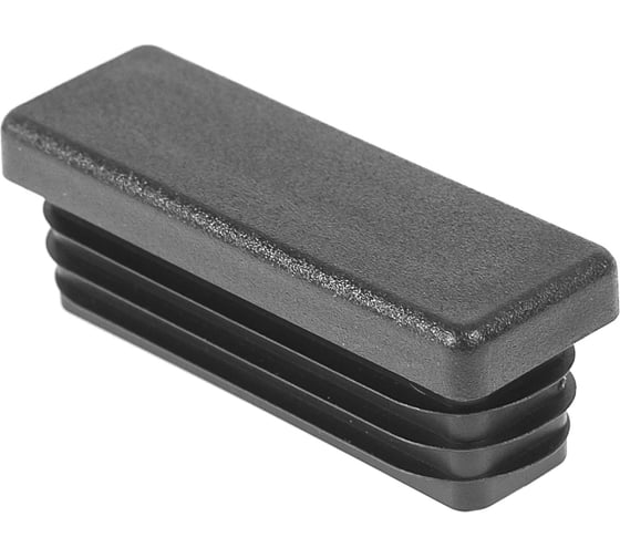 Изображение товара Заглушка пластиковая Миниворкс прямоугольная 15х45, практичная, серия ILR, стенка 1.5-2.0 мм, цвет черный –  (10 шт.) ILR45x15