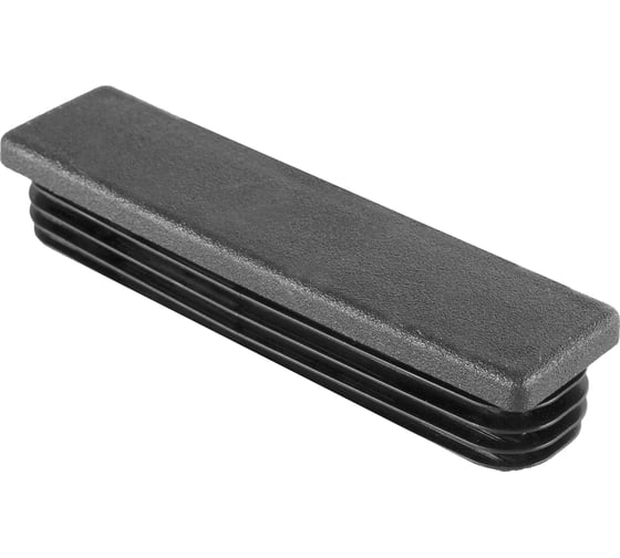 Изображение товара Заглушка пластиковая Миниворкс прямоугольная 25х100, практичная, серия ILR, стенка 1.5-3.0 мм, цвет черный –  (3 шт.) ILR100x25