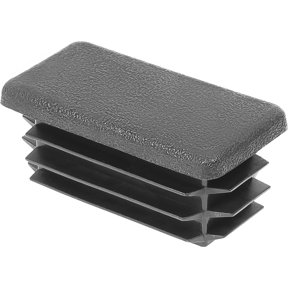 Изображение товара Заглушка пластиковая Миниворкс прямоугольная 25х50 15 шт серый