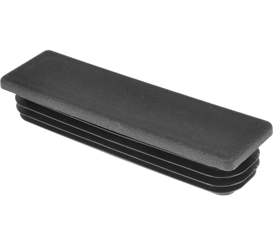 Изображение товара Заглушка пластиковая Миниворкс прямоугольная 40х140, практичная, серия ILR, стенка 2.0-4.5 мм, цвет черный –  (1 шт.) ILR140x40