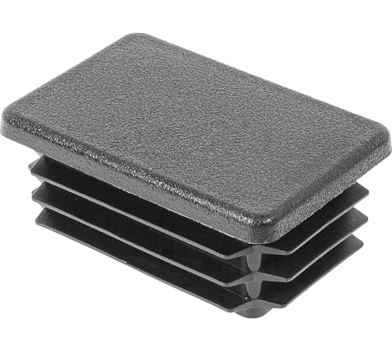 Изображение товара Заглушка пластиковая Миниворкс прямоугольная 40х60 мм, с плоской шляпкой, цвет белый –  (15 шт.) 40-60ПБС