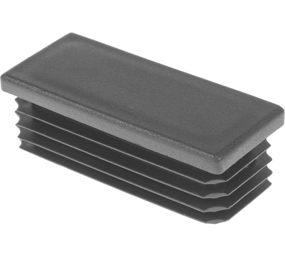 Изображение товара Заглушка пластиковая Миниворкс прямоугольная 35х70, практичная, серия ILR, стенка 0.8-3.5 мм, цвет черный – (3 шт.) ILR70x35