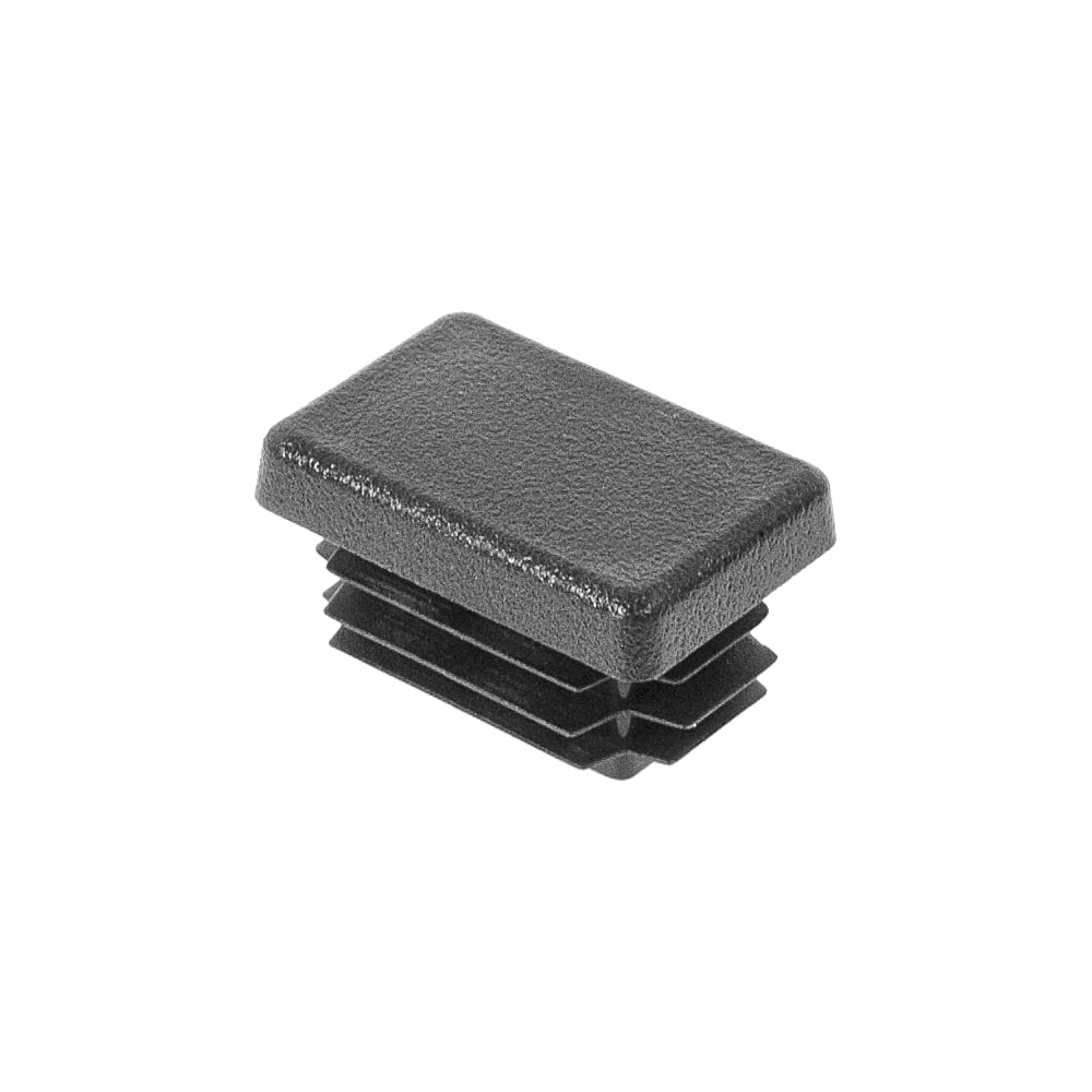 Изображение товара Заглушка пластиковая Миниворкс 20х30 прямоугольная черная 30 шт