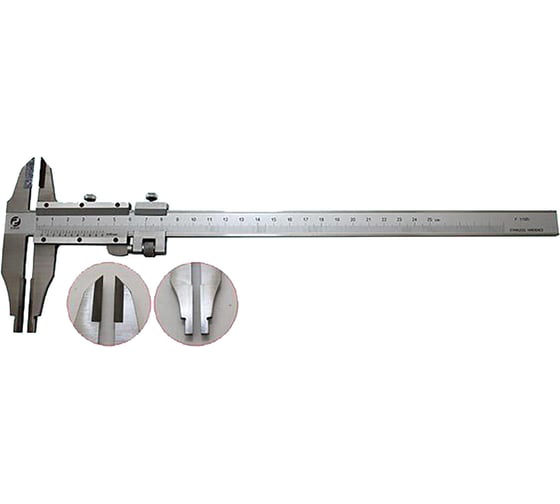 Изображение товара Штангенциркуль CNIC 0 - 250 ШЦТ-II 0,05 с твердосплавными губками Шан 149-530S нерж. сталь 64196