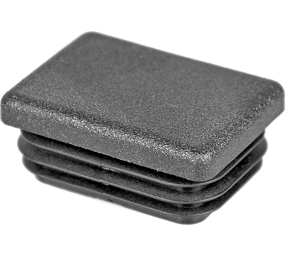 Изображение товара Заглушка пластиковая Миниворкс прямоугольная 30х40, практичная, серия ILR, стенка 1.0-3.0 мм, цвет черный –  (10 шт.) ILR40x30