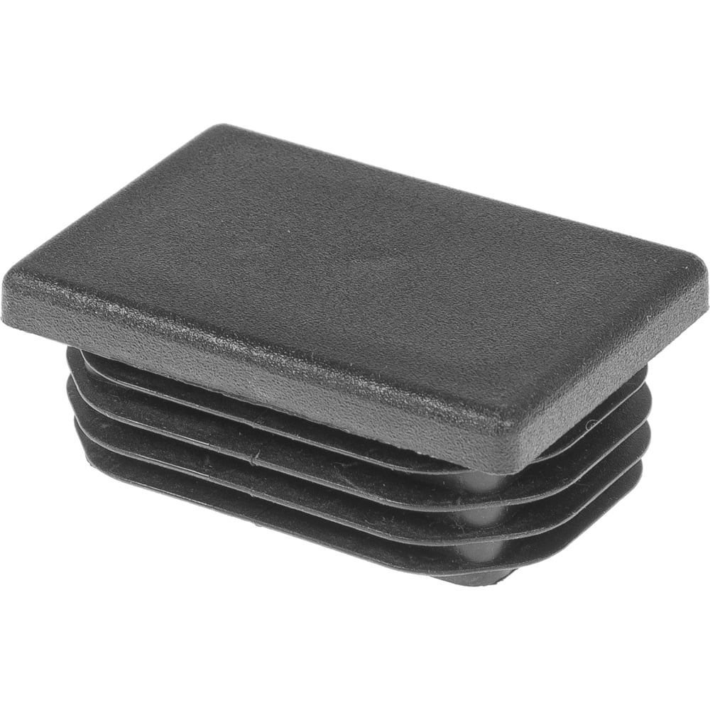 Изображение товара Заглушка пластиковая Миниворкс прямоугольная 35х50 серия ILR черная 10 шт