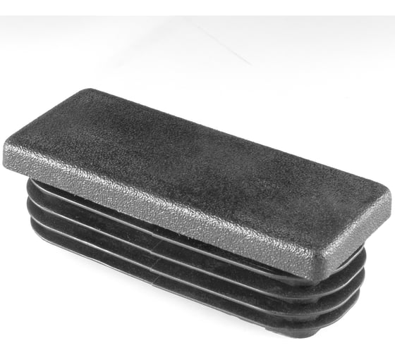 Изображение товара Заглушка пластиковая Миниворкс прямоугольная 25х60, с плоской шляпкой, серия ILR, стенка 1.0-2.5 мм, цвет черный –  (5 шт.) ILR60x25