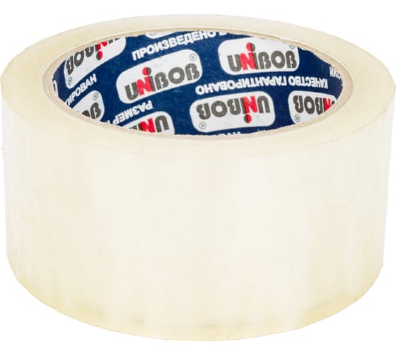 Изображение товара Упаковочная клейкая лента UNIBOB 600 прозрачная, 48 мм х 66 м 214955