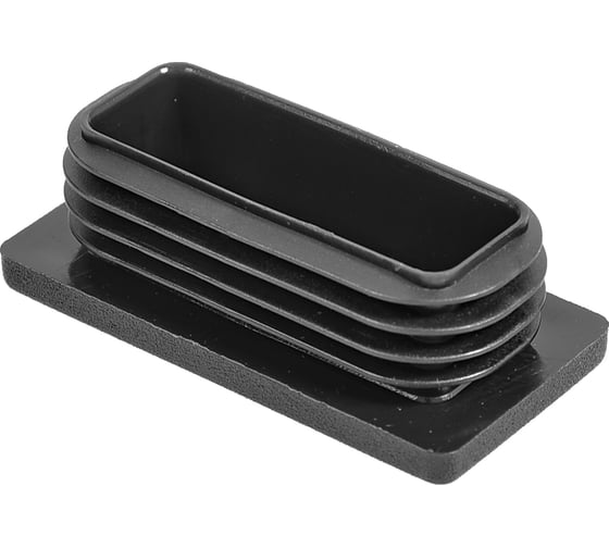 Изображение товара Заглушка пластиковая Миниворкс прямоугольная 30х60, практичная, серия ILR, стенка 2.5-4.0 мм, цвет черный – (10 шт.) ILR60x30+2,5