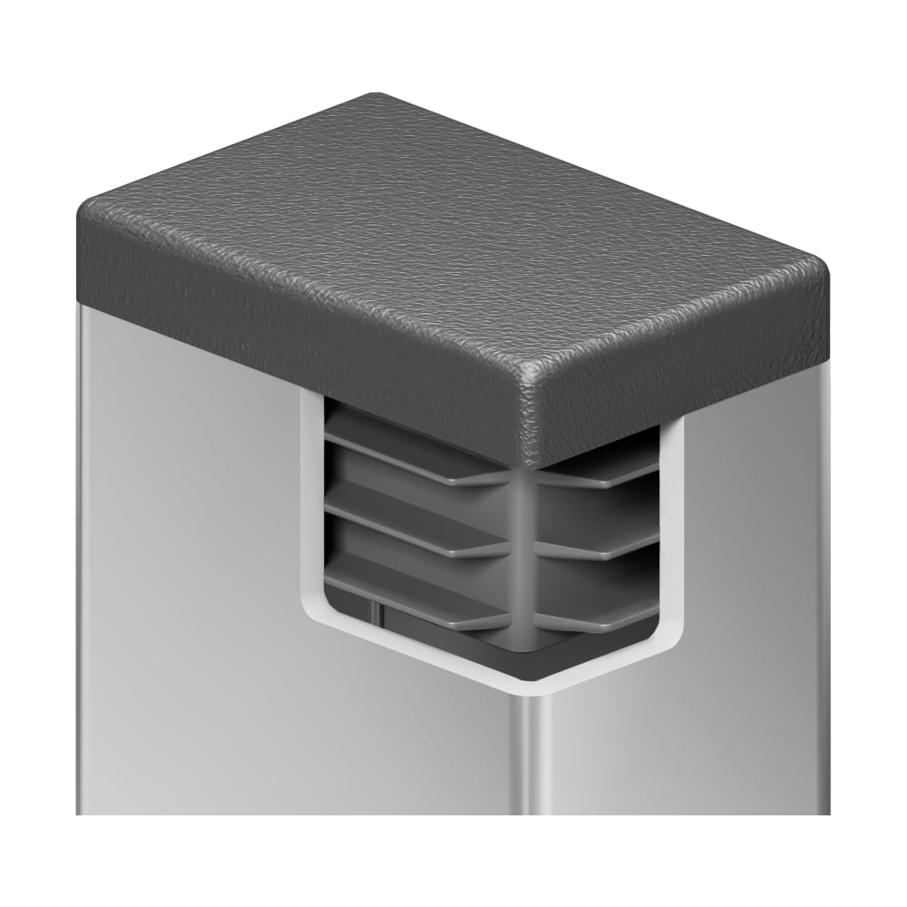 Изображение товара Заглушка пластиковая Миниворкс 20х30 серый 25 шт