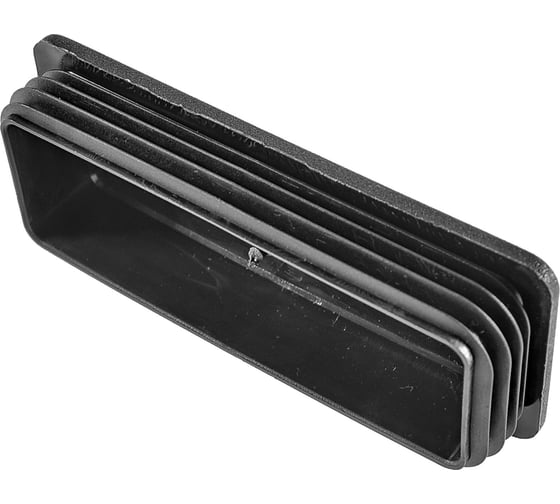 Изображение товара Заглушка пластиковая Миниворкс прямоугольная 50х140, практичная, серия ILR, стенка 2.0-5.0 мм, цвет черный –  (1 шт.) ILR140x50