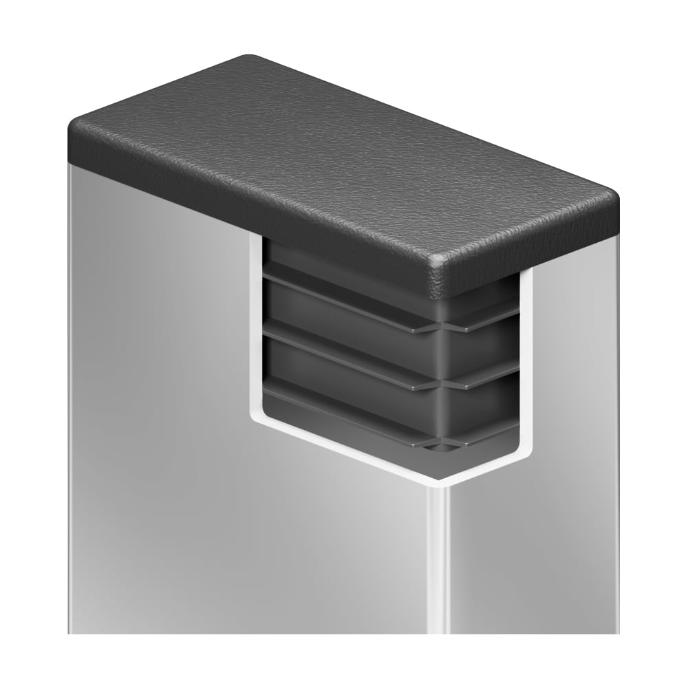 Изображение товара Заглушка пластиковая Миниворкс прямоугольная 30х60 мм 15 шт белая