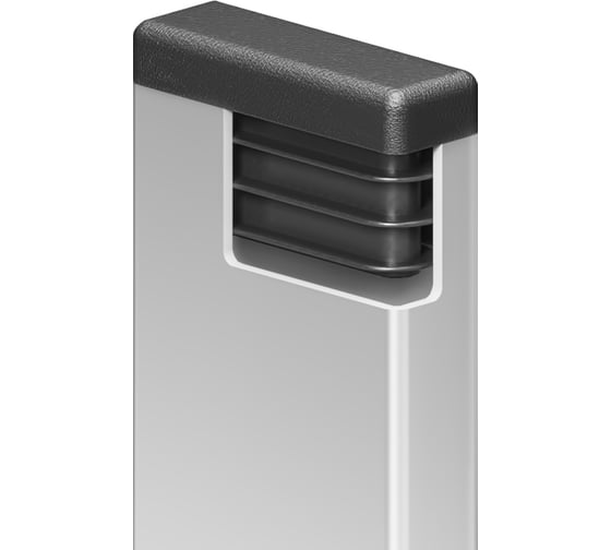 Изображение товара Заглушка пластиковая Миниворкс прямоугольная 15х30, декоративная, цвет черный –  (55 шт.) 15-30ПЧС