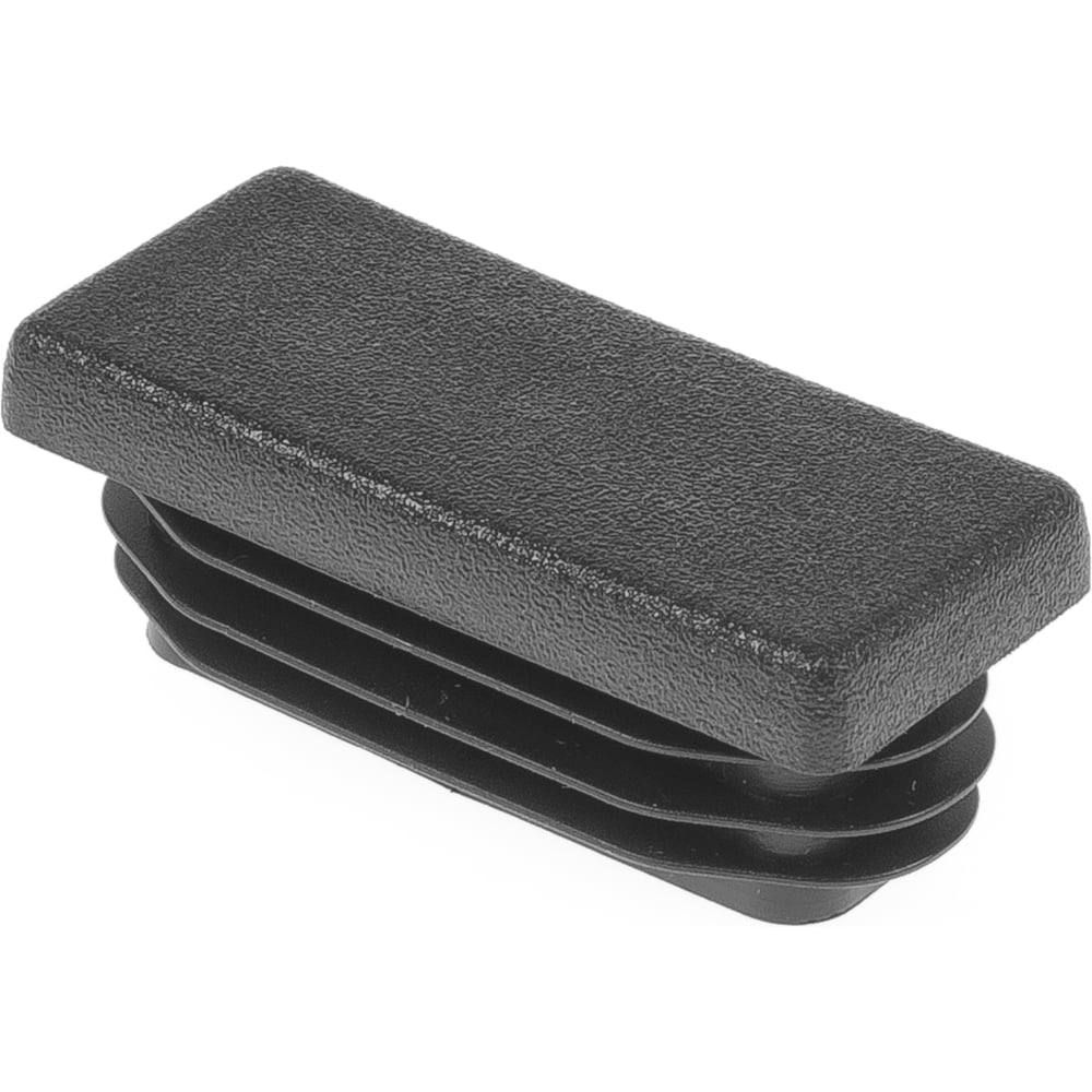 Изображение товара Заглушка пластиковая Миниворкс прямоугольная ILR 45x20 черная 10 шт.