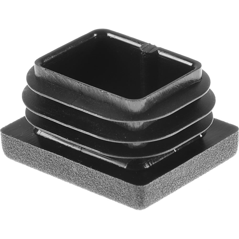 Изображение товара Заглушка пластиковая Миниворкс прямоугольная 25х30 серия ILR, черная, 10 шт