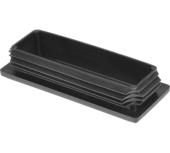 Изображение товара Заглушка Миниворкс прямоугольная 40х100, практичная, серия ILR, стенка 1.5-4 мм, цвет черный –  (2 шт.) ILR100x40