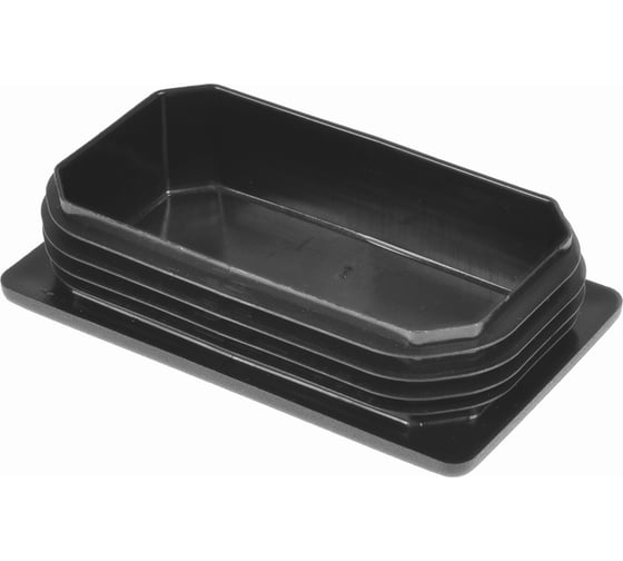 Изображение товара Заглушка пластиковая Миниворкс прямоугольная 75х125, практичная, серия ILR, стенка 2.0-5.0 мм, цвет черный –  (1 шт.) ILR125x75