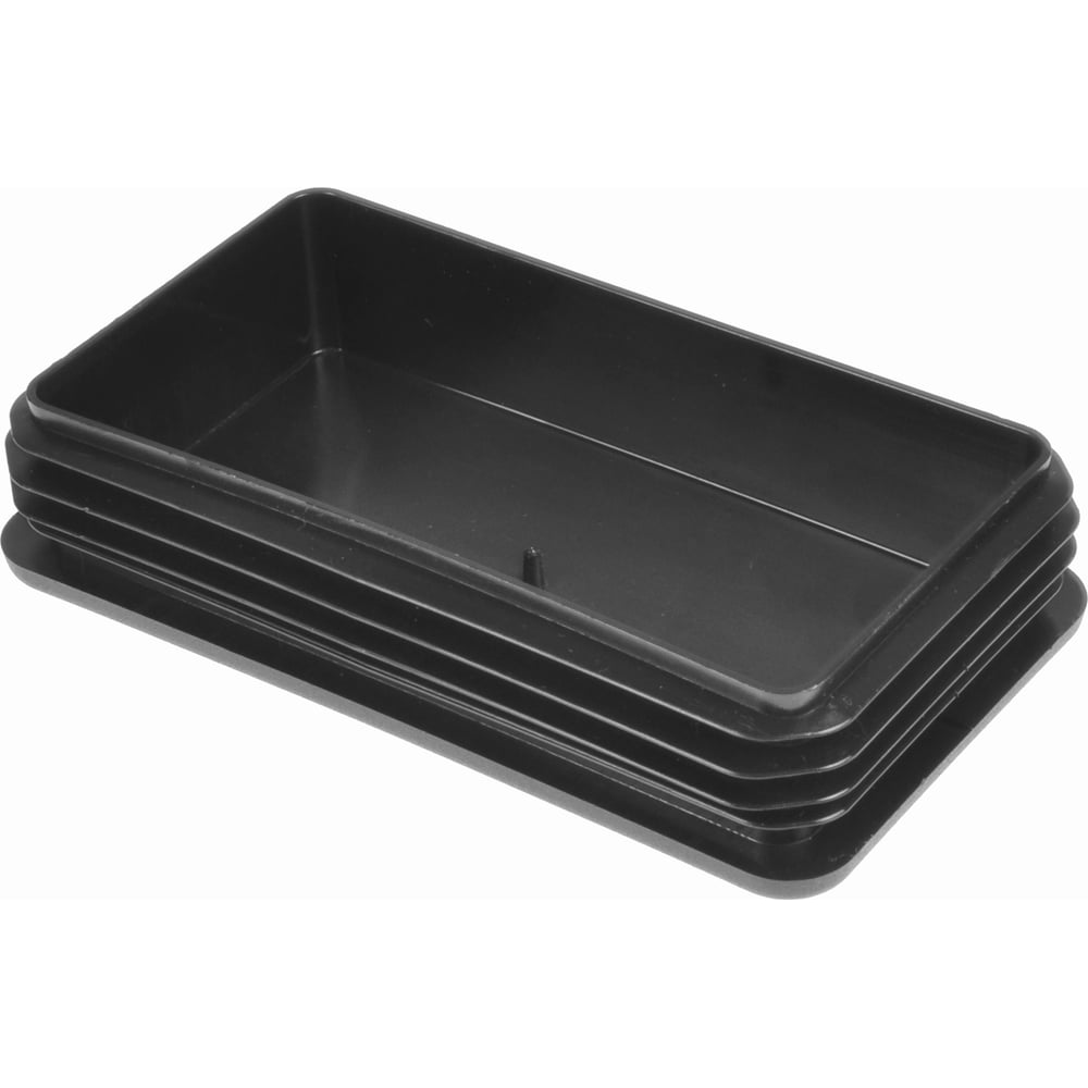 Изображение товара Заглушка пластиковая Миниворкс прямоугольная ILR серия 80х140 черная внутренняя пластиковая заглушк