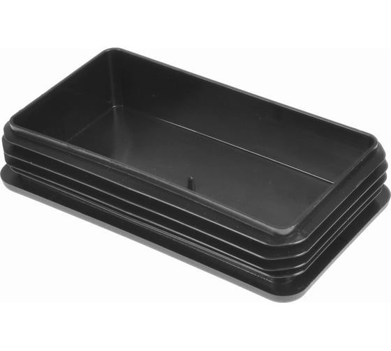 Изображение товара Заглушка пластиковая Миниворкс прямоугольная 80х140, практичная, серия ILR, стенка 1.5-4.5 мм, цвет черный –  (1 шт.) ILR140x80