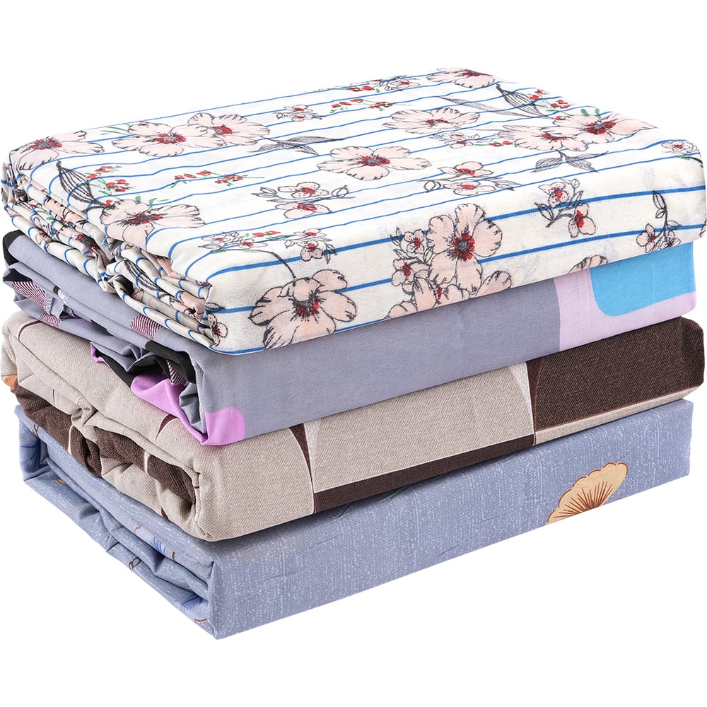 Изображение товара Комплект постельного белья SEMAGRAD 1,5 полуторка с принтом цветов из полисатина