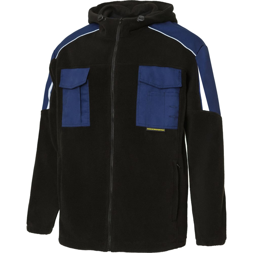 Изображение товара Толстовка СОЮЗСПЕЦОДЕЖДА СТАТУС комбинированная темно-синий черный мужская капюшон молния