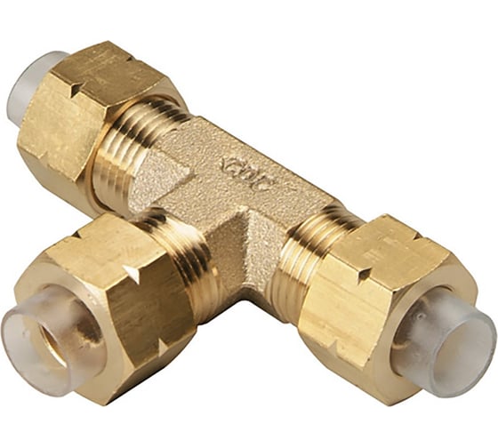 Изображение товара Соединитель T-образный металлический 10 мм CDC Pneumatics CUT 10x8