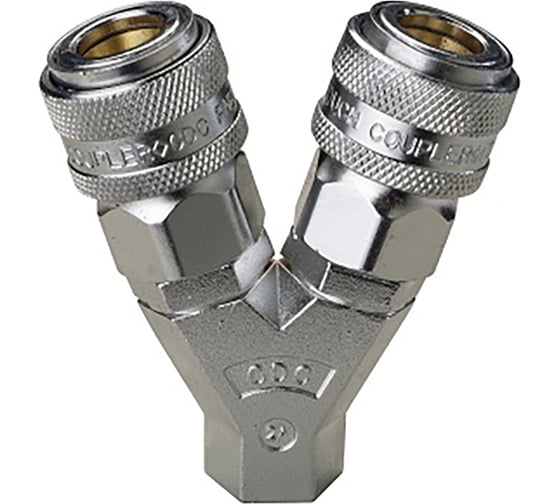 Изображение товара Куплунг внутренняя резьба - мама, 2 выхода CDC Pneumatics OLC 2A