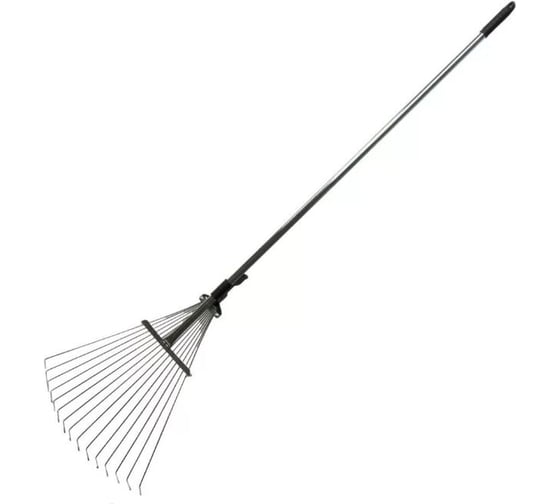 Изображение товара Грабли веерные Grandy 15 зуб, металл, 15.5-52х120-155 см, раздвижной, металл, 402505