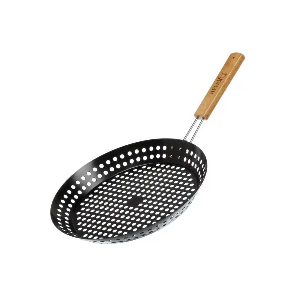 Изображение товара Решетка барбекю Гурман 300х400х14 мм, металл, деревянная рукоятка