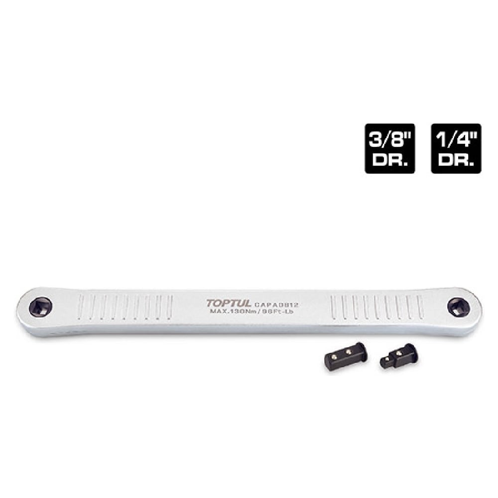 Изображение товара Удлинитель трещотки TOPTUL 340 мм с адаптерами для труднодоступных мест