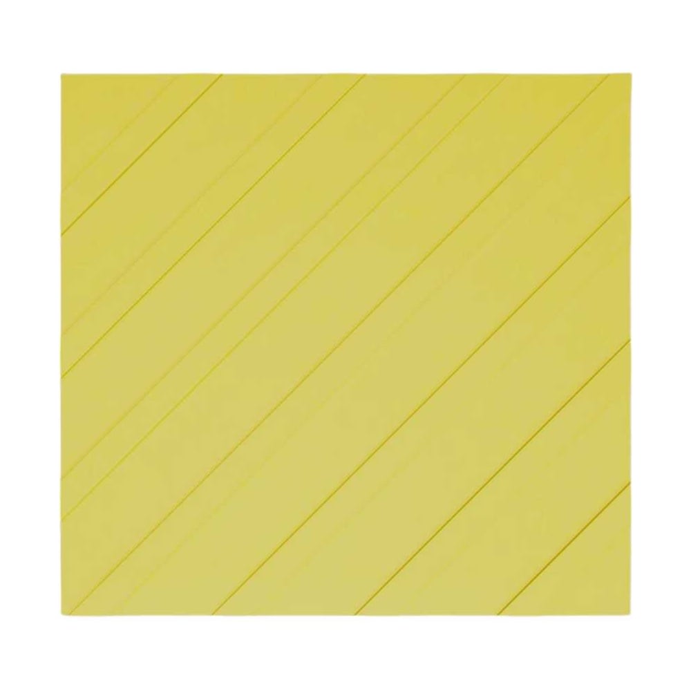 Изображение товара Тактильная плитка ТЕХНОЛОГИЯ 500х500х40 диагональные рифы желтая
