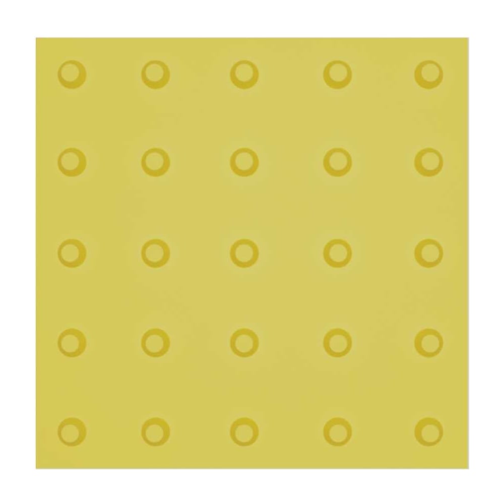 Изображение товара Тактильная плитка ТЕХНОЛОГИЯ 500х500х40 конусные рифы желтая композит