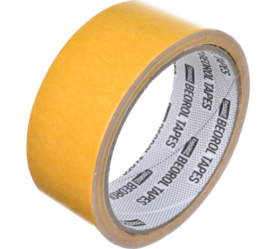 Изображение товара Двусторонняя клейкая лента BEOROL 38 мм х 10 м 206362