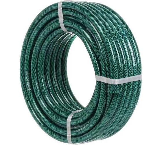 Изображение товара Шланг поливочный Grandy 1/2 '', внутр d12 мм, 18 атм, армированный, 20 м, 3 сл, Intensive, ПВХ, усиленный 205457