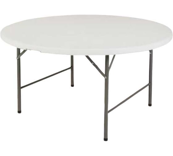 Изображение товара Стол садовый Green Days Марьяна NEO сталь, 152х152х74 см, круглый, столешница пластик, белый, HQZY152 495356