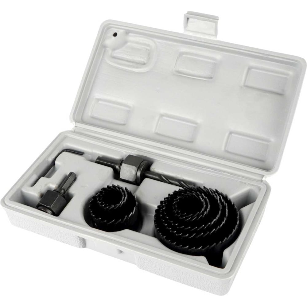 Изображение товара Набор пил кольцевых СИЛАЧ 12 предметов диаметр 19-64 мм в кейсе