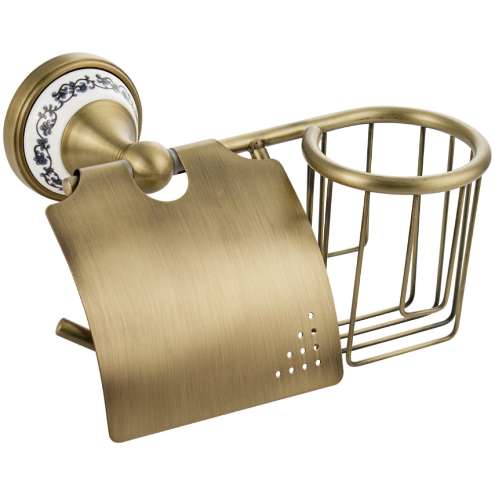 Изображение товара Держатель освежителя воздуха и туалетной бумаги BRIMIX, бронза, 94244